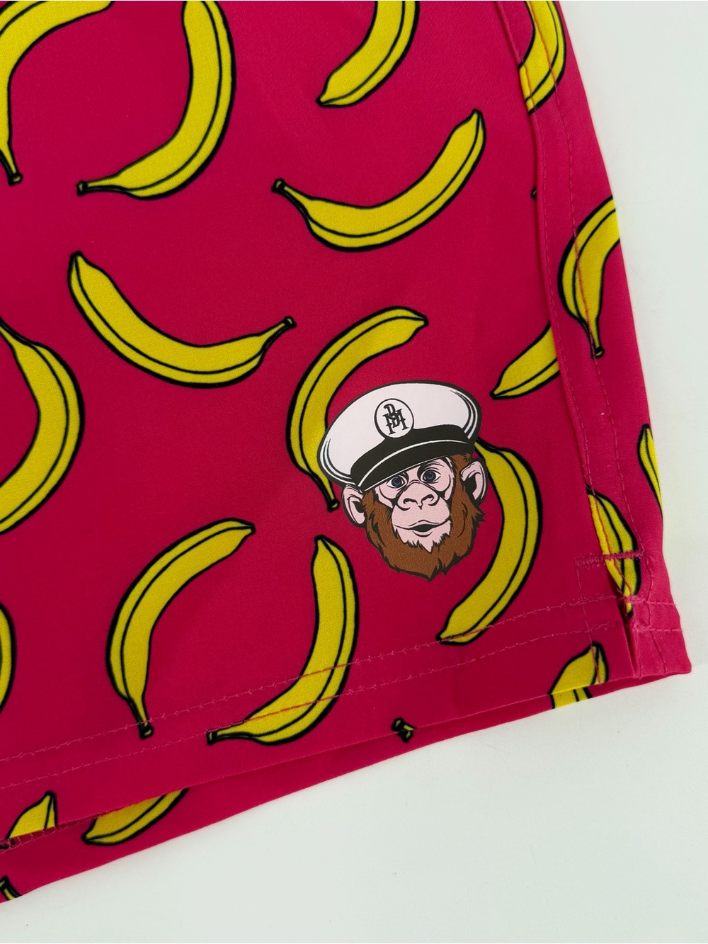 The Boat Monkey Men's Swim Trunks L Pink Bananas - Picture 2 of 8